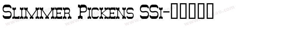 Slimmer Pickens SSi字体转换